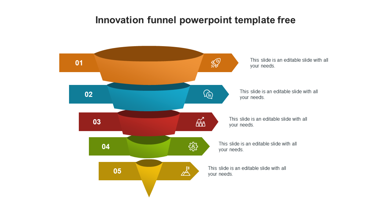 Innovation Funnel PowerPoint Template Free Google Slides